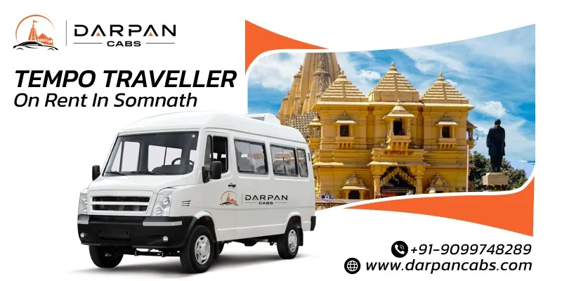 Tempo Traveller on Rent in Somnath | Hire a Tempo Traveller in Somnath - Darpan Cabs